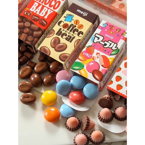Kẹo socola Meiji mini set 5 hộp nhỏ 50g