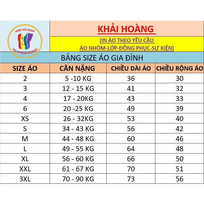 áo nhóm lớp sự kiện thêm bớt nội dung theo yêu cầu thun coton co giản 4 chiều