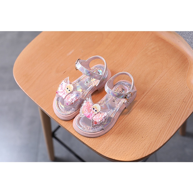 Giày sandal cho bé gái - giày đi học bé gái đèn led nhấp nháy size cho bé 14 -16cm dao động bé 2 - 4 tuổi