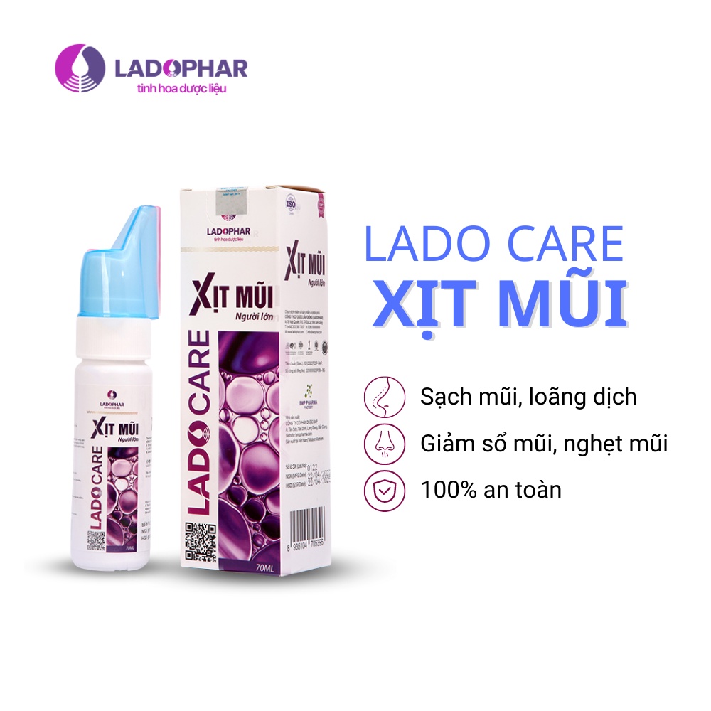 Dung dịch xịt mũi Ladophar LadoCare Chai 70ml