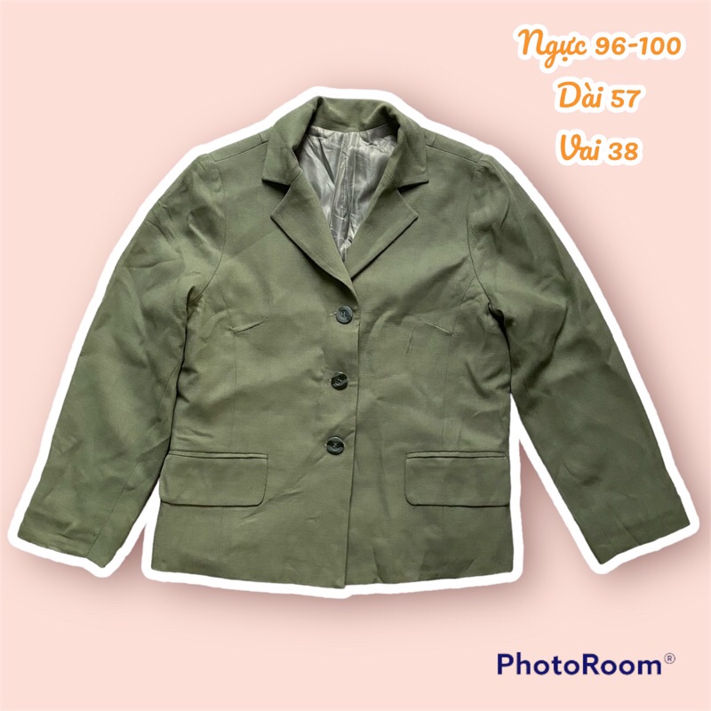 THANH LÝ ÁO BLAZER XANH BƠ