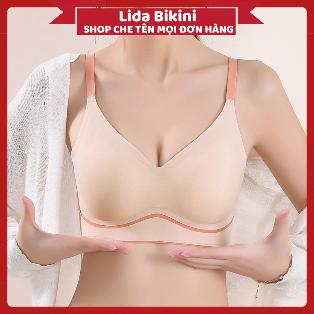 Áo Ngực Nữ Lida Cao Cấp Thiết Kế Đúc Su Không Gọng Nâng Vòng 1 Gợi Cảm Mã Al57
