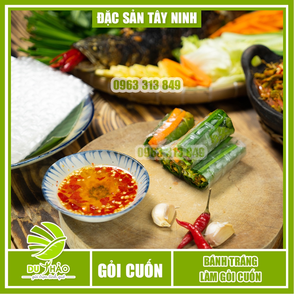 Combo 3 gói bánh tráng Tân Nhiên 470gr, bánh tráng Tây Ninh siêu mỏng cuốn rau không cần nhúng nước