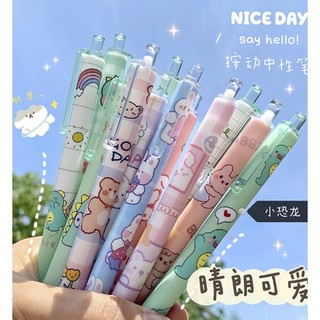 Combo 100 bút bi bấm nhiều hình dễ thương
