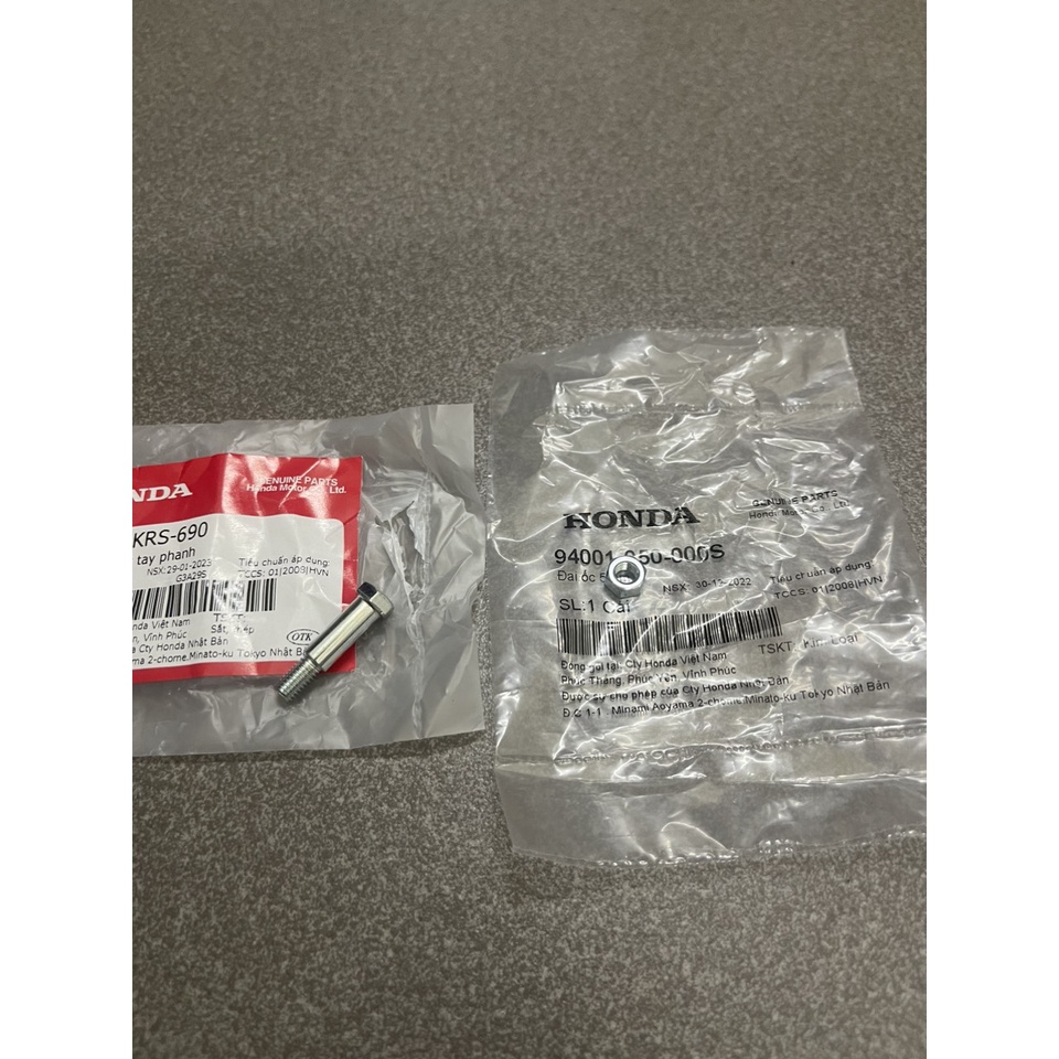 Ốc tay thắng đùm wave nhỏ hàng chính hãng 90115KRS690 94001050000S