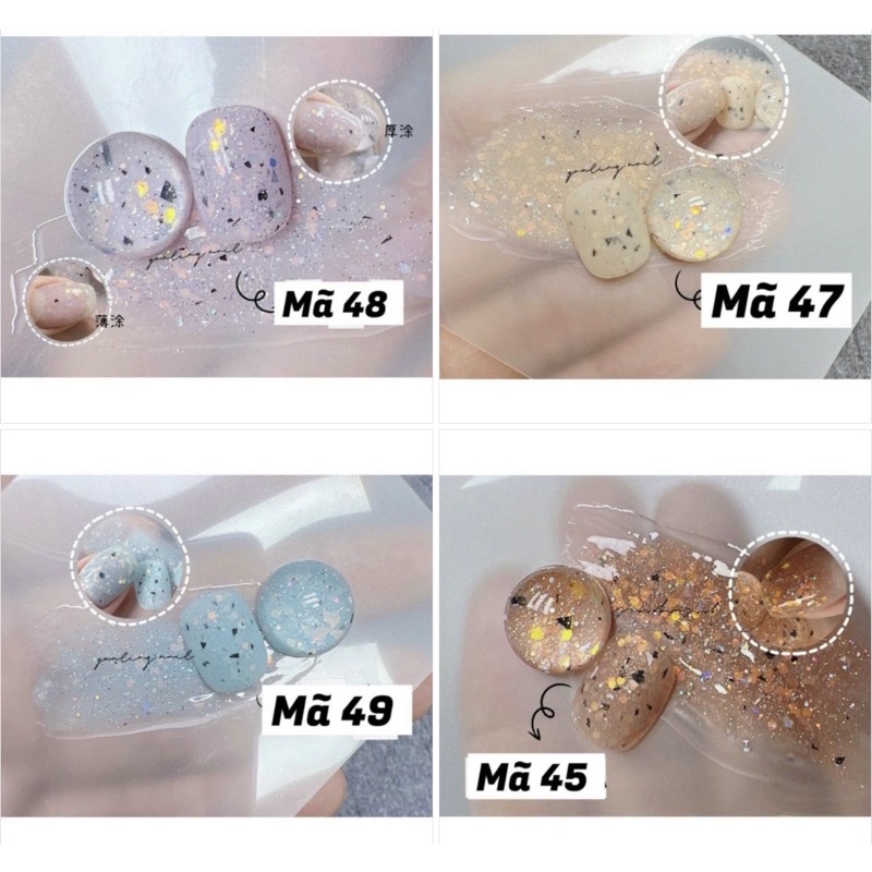 Sơn gel nhũ cát, nhũ cát siêu xinh