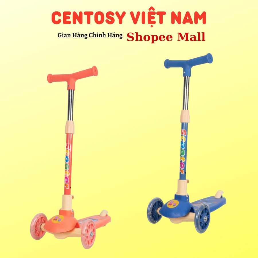 Xe Scooter Cho Bé Centosy - HY02, Họa Tiết Đáng Yêu Cao Cấp, Cam Kết Chính Hãng