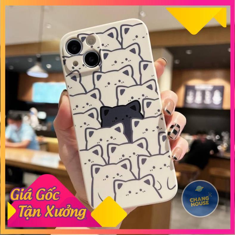 Ốp Lưng Silicon Màu Bảo Vệ Camera Pola Cats