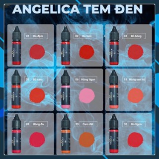 Mực Phun Xăm Thẩm Mỹ Angelica Tem Đen 15ML