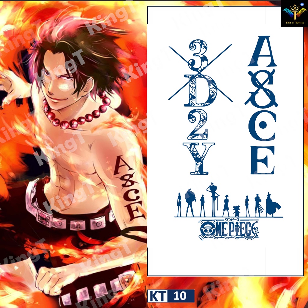 Hình xăm tạm thời Law Onepiece