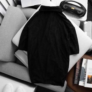 set polo họa tiêt chữ D basic dễ mặc