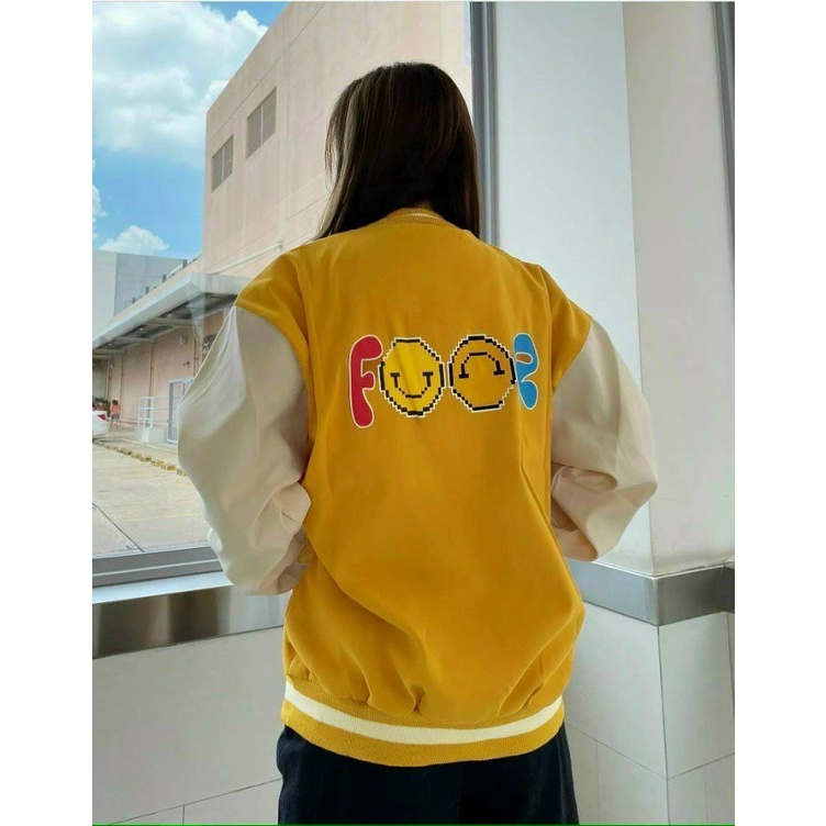 Áo Khoác Nữ Unisex, Nam Basic Unisex Nỉ From Rộng Màu Kem, Áo Khoác Da Lộn Unisex, Áo Khoác Nỉ Bomber, Áo Bomber Unisex | BigBuy360 - bigbuy360.vn