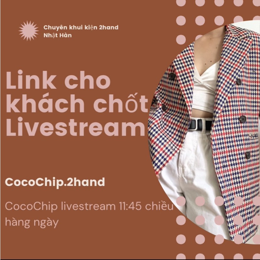 SECONDHAND Áo thời trang nữ COCOCHIP M35 phong cách hiện đại nhiều màu nhiều size (Chỉ bán trên Livestream)