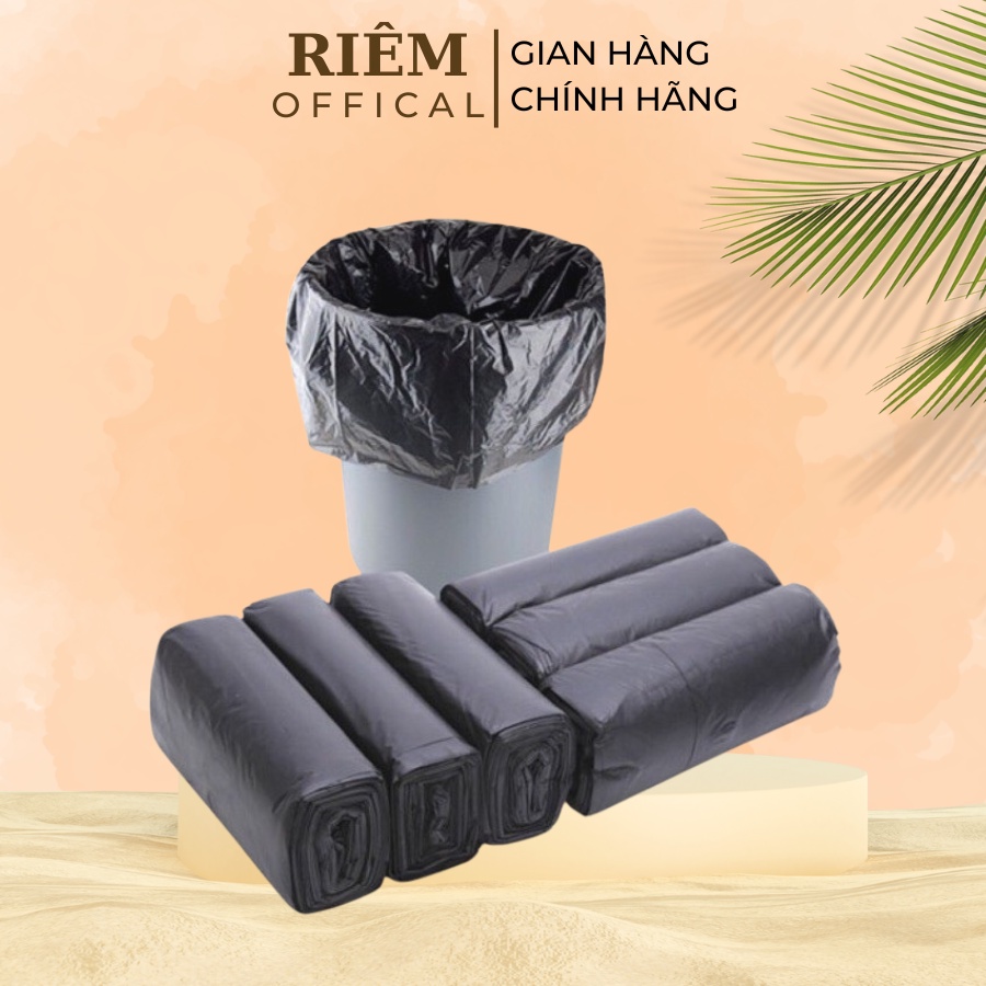 Túi Đựng RácTự Hủy Sinh Học Phân Hủy Tiện Lợi 1kg 3 Cuộn RIEM