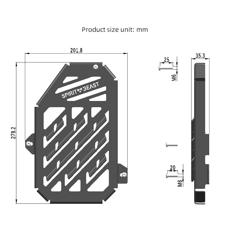 Bảo Vệ Két Nước Spirit Beast L23 PCX 160