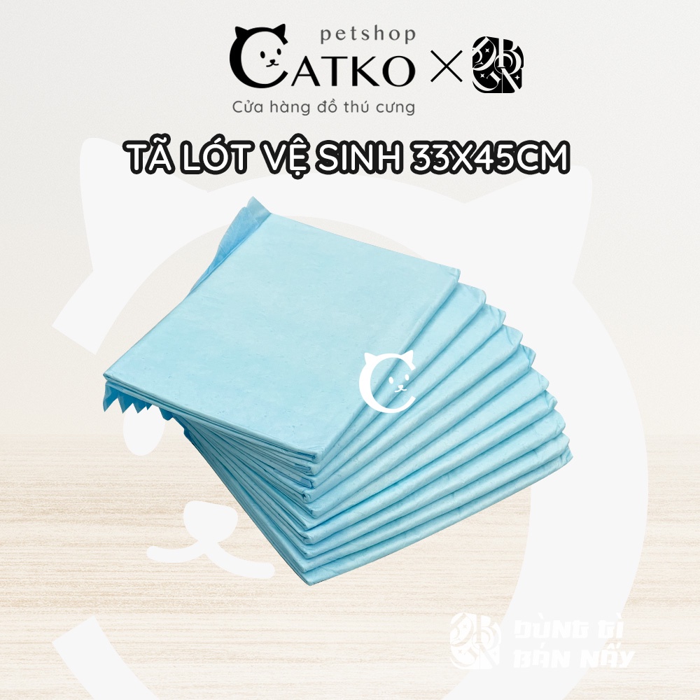 Tã Lót, Miếng Lót Vệ Sinh Chuồng Đệm, Ổ đẻ, Thấm nước tiểu chó mèo, Êm ái, Giữ nhiệt, Du lịch tiện dụng - Size S Catko