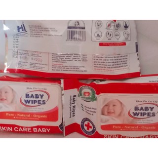 2 gói Khăn Giấy Ướt , Baby Wipes 80g