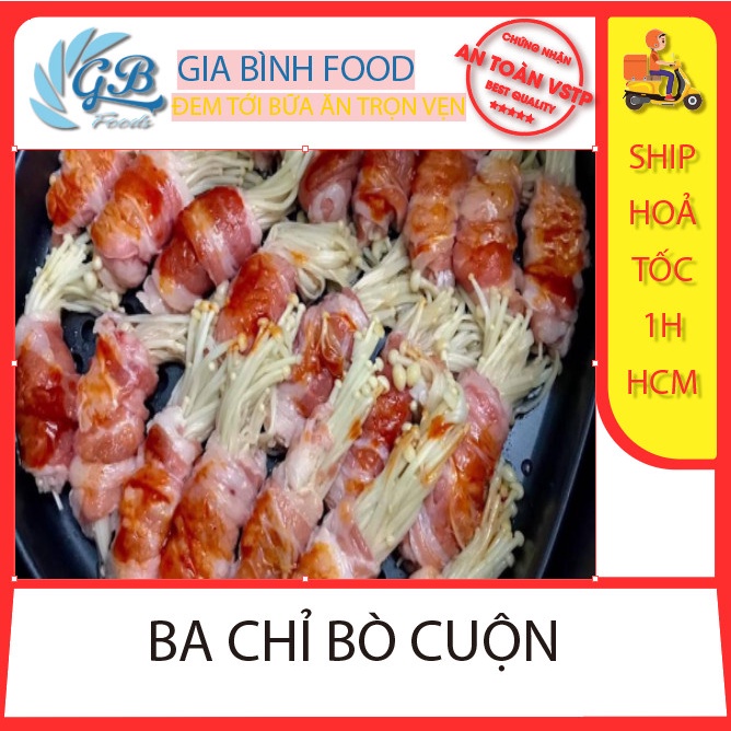 Ba chỉ bò cuộn mỹ khay 500gr