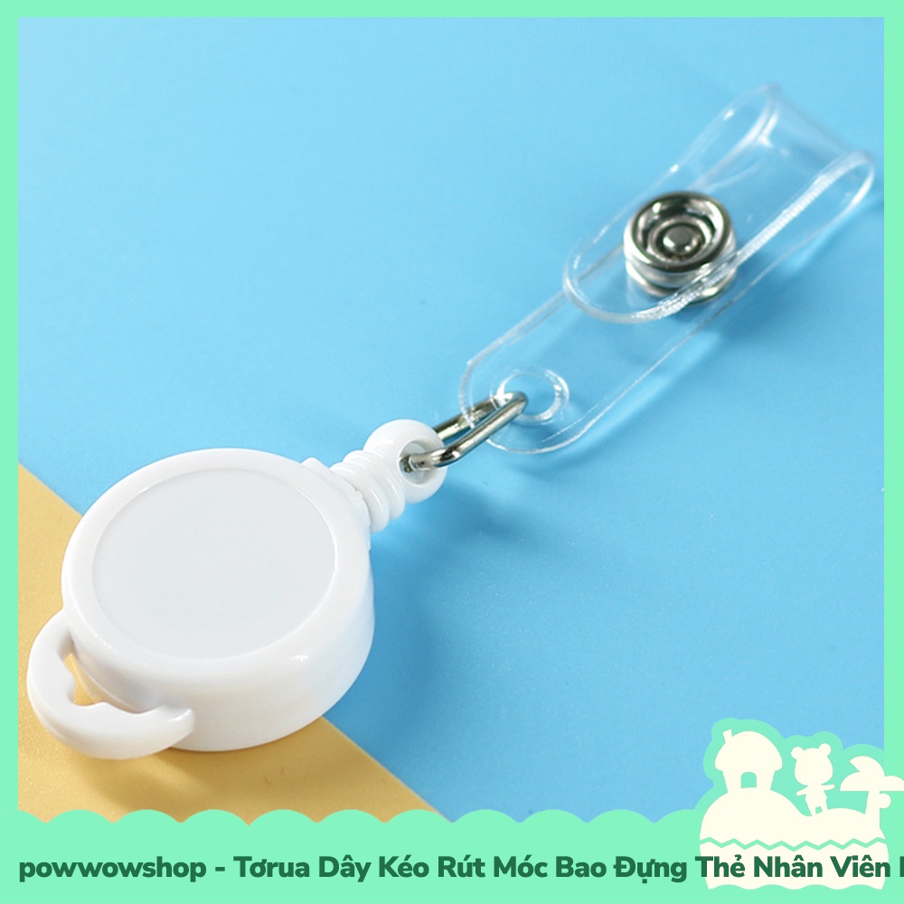 [Sẵn VN - Hỏa Tốc] Tơrua Dây Kéo Rút Móc Bao Đựng Thẻ Nhân Viên Phong Cách Tối Giản Tinh Tế Nhiều Màu Sắc Color