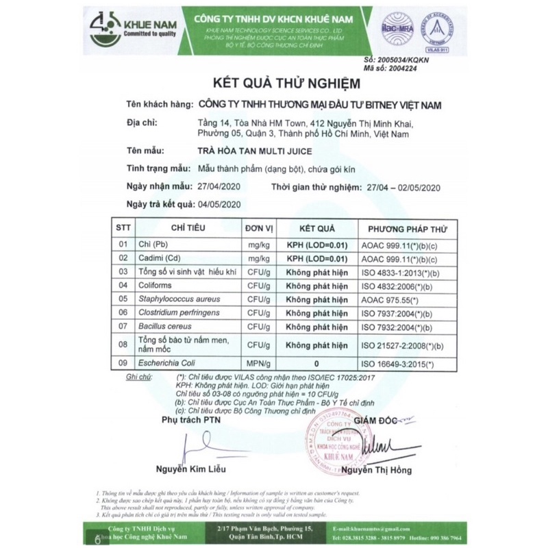 Thảo dược Multi Juice Bitney