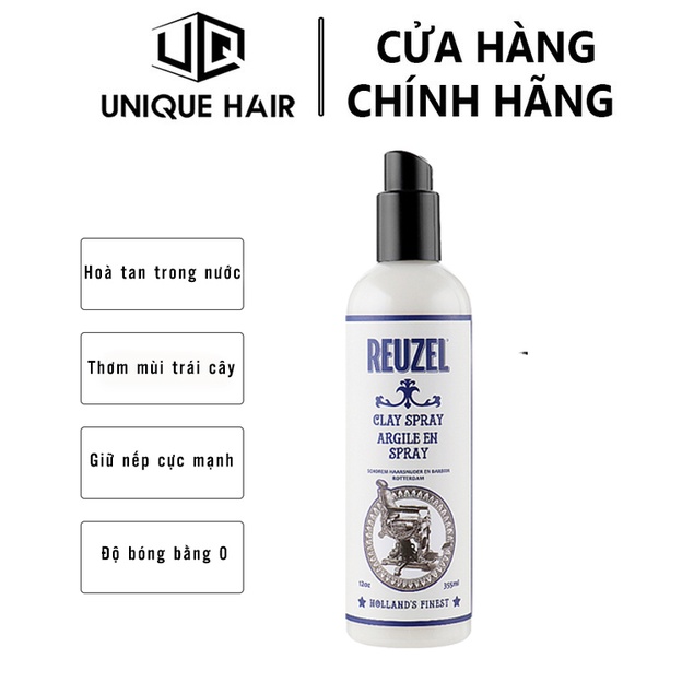 Xịt tạo phồng Reuzel Clay Spray 355ml - New 2023 - Chính Hãng + Quà Tặng