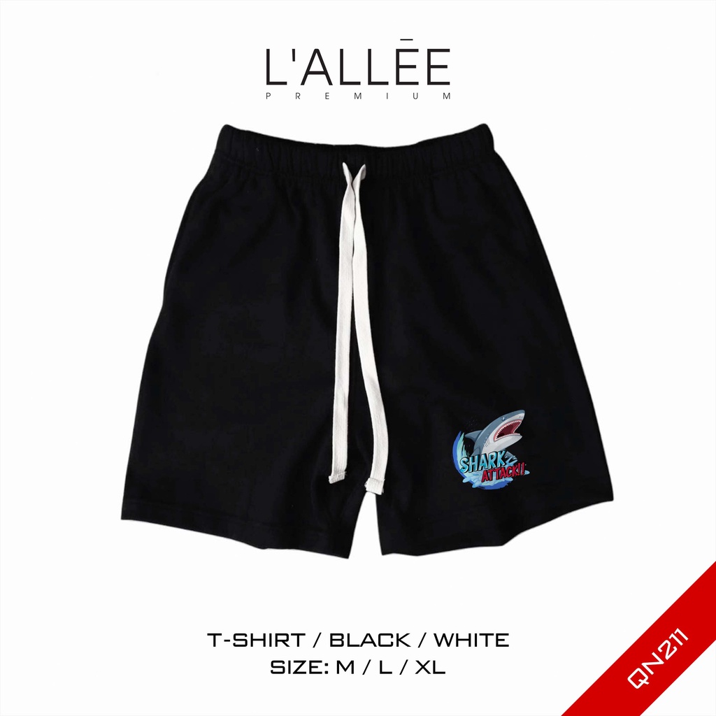 Quần đùi short Nam họa tiết đẹp by Lallee.Design ngố đùi có kết hợp dây rút vải nỉ dày dặn QN211