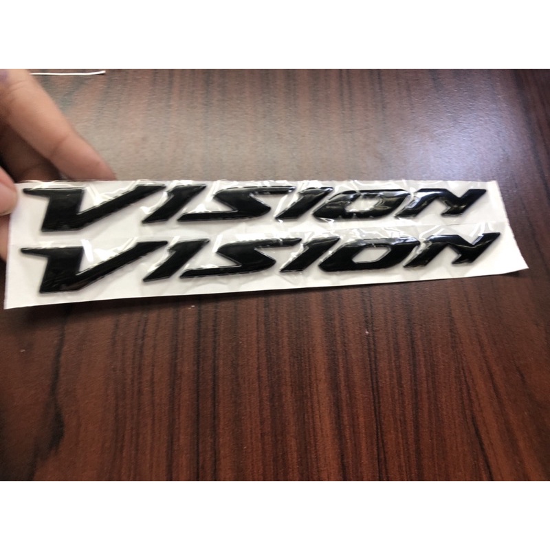 Cặp Chữ Vision 2014 Đen Loại 2