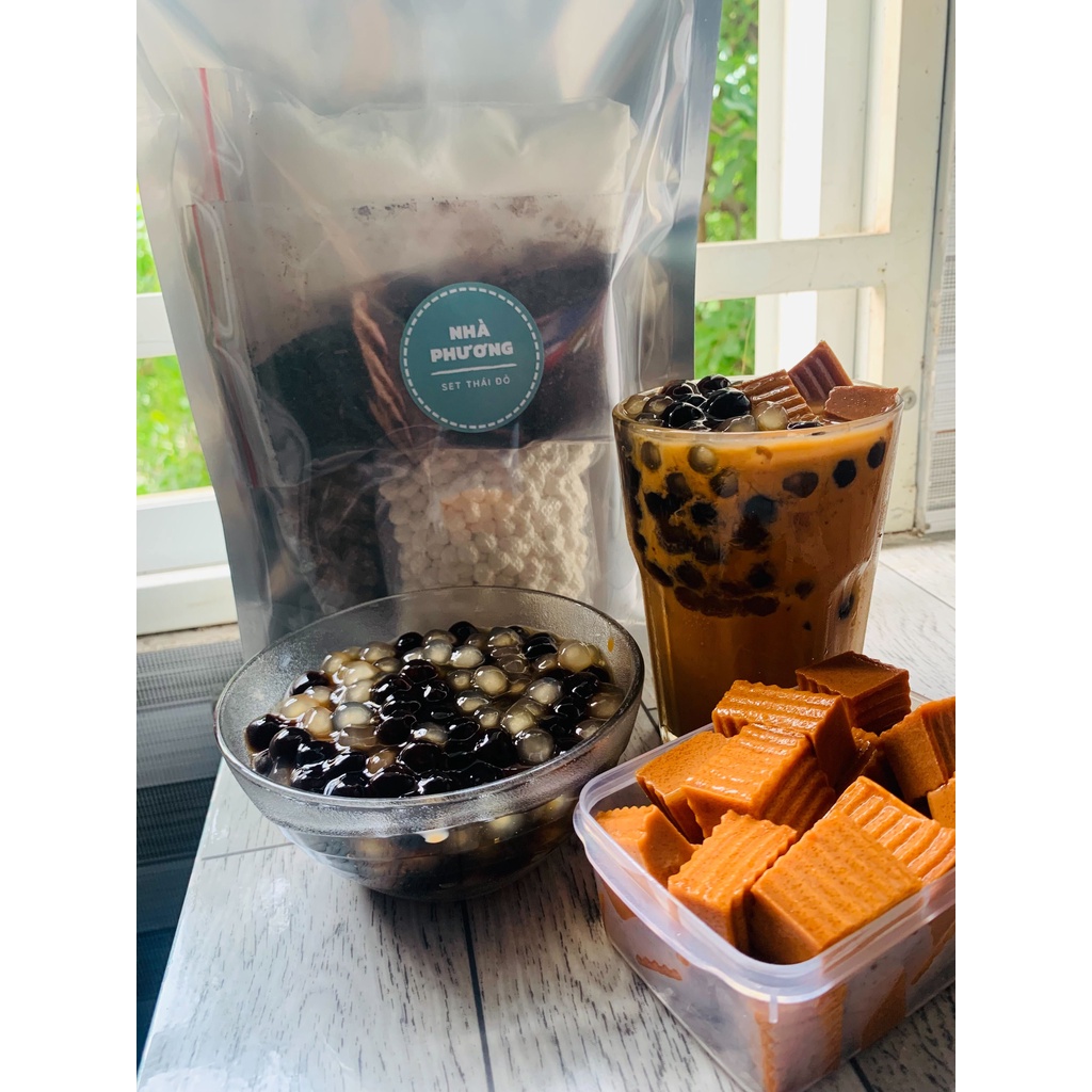 Set trà sữa thái đỏ Nhà Phương