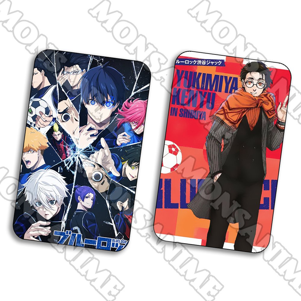 Ảnh card bo góc BLUE LOCK ver MẢNH VỠ chibi manga thẻ bo viền 5*8cm sưu tầm xinh xắn 1 tấm