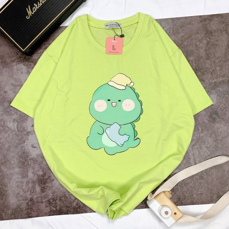 Áo Thun Tay Ngắn UNISEX in Decal KHỦNG LONG DINO - Hình chụp thật (Đủ size M-L-XL-XXL)