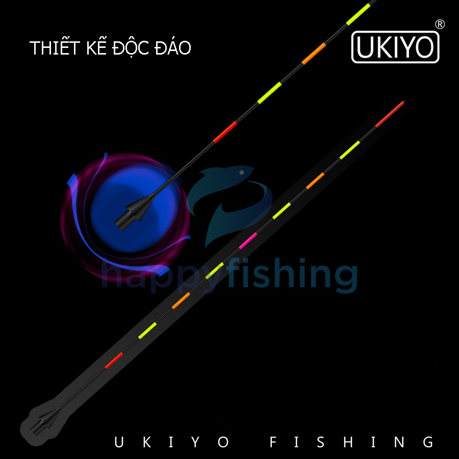 Phao Điện, Phao Đèn Câu Đêm UKIYO Mã D- Happy Fishing