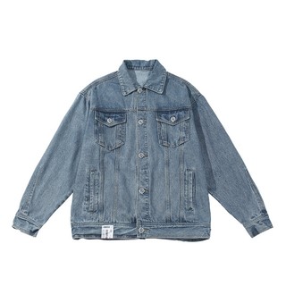 Áo khoác jean vải bò thời trang unisex cơ bản cá tính phong cách đường phố