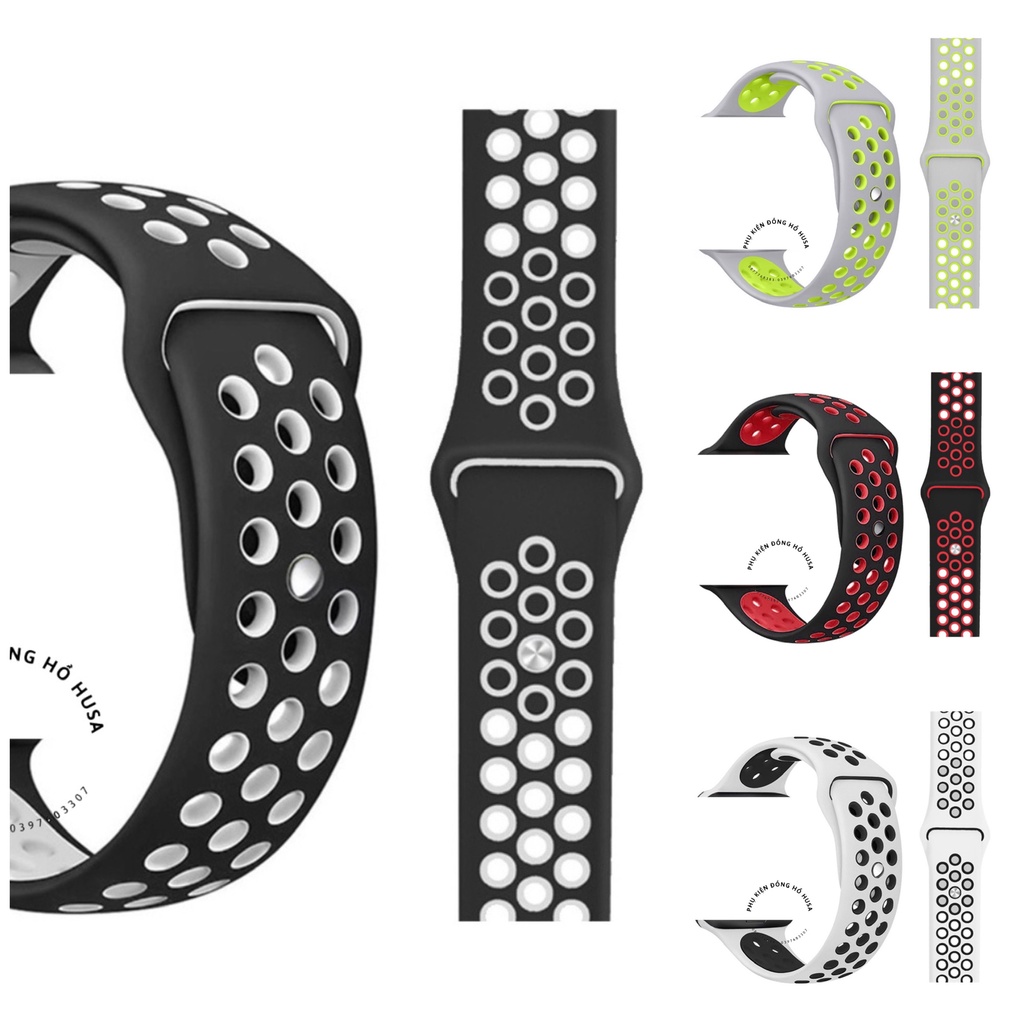 Dây đeo silicon A Watch thể thao Series se/8/7/6/5/4/3/2/1 | BigBuy360 - bigbuy360.vn