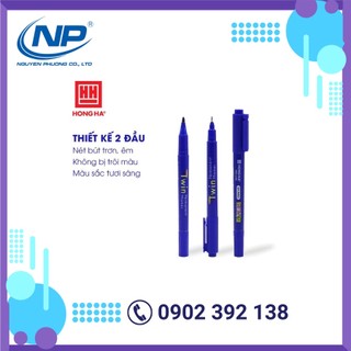 Bút lông dầu 2 đầu gx-pm02 hồng hà - 6669