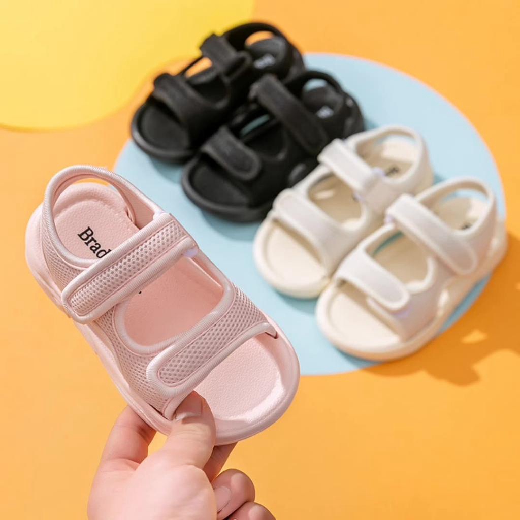 Sandal bé gái sandal bé trai đi học siêu nhẹ mềm êm quai dán hàng Quảng Châu cao cấp cho bé 1-6 tuổi [SD07]