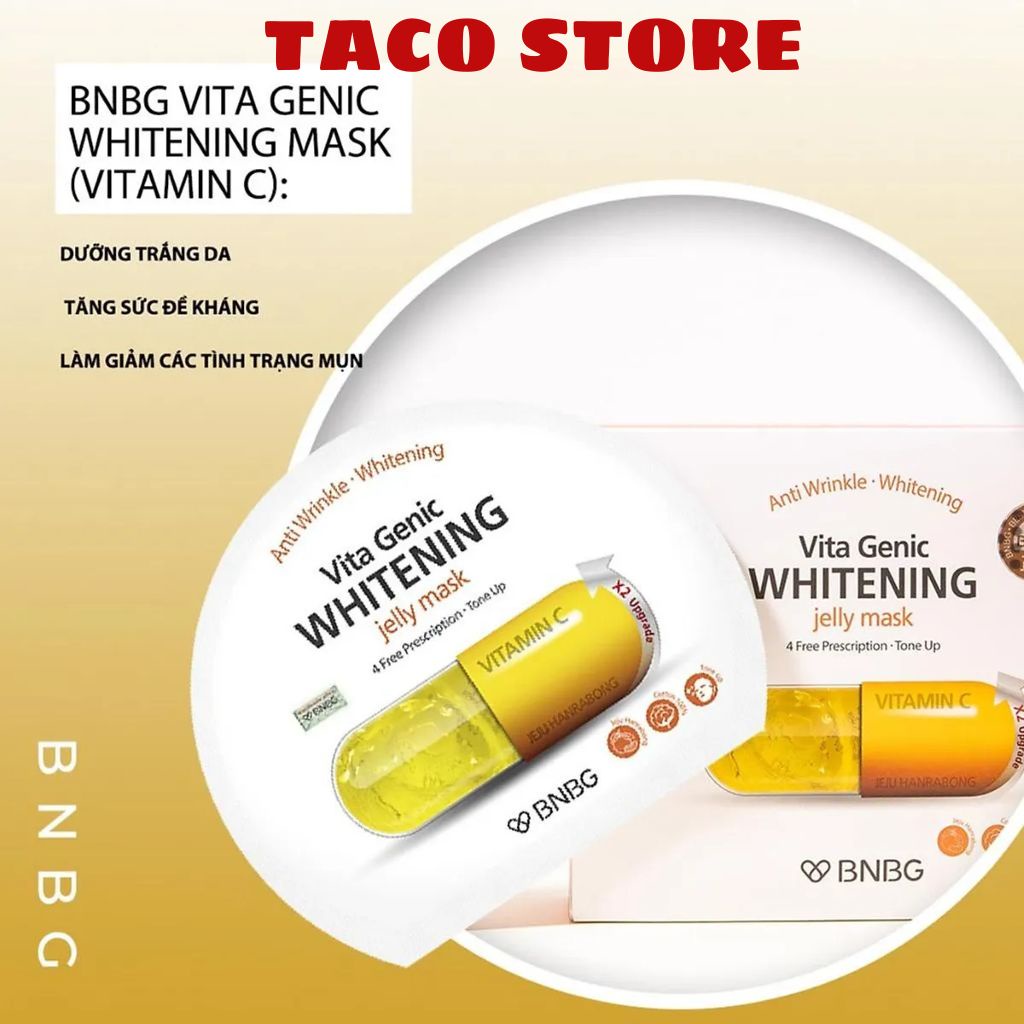 Mặt nạ BNBG Vita Genic 30ml các loại - Thư giãn, nâng cơ, dưỡng da trắng hồng