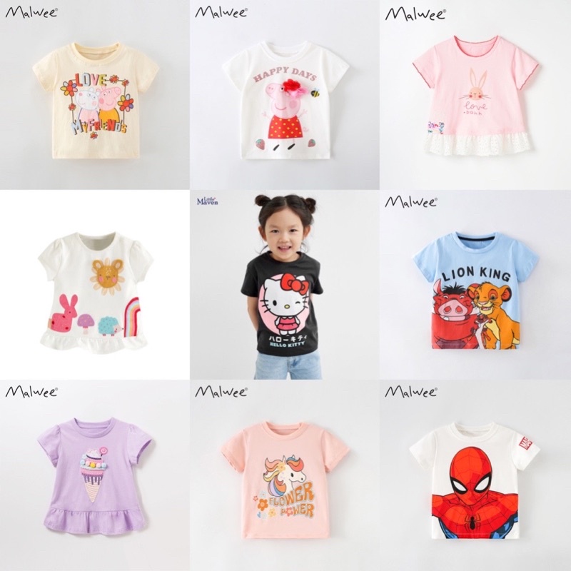 Áo thun cotton Malwee áo cộc tay Sale AO4784