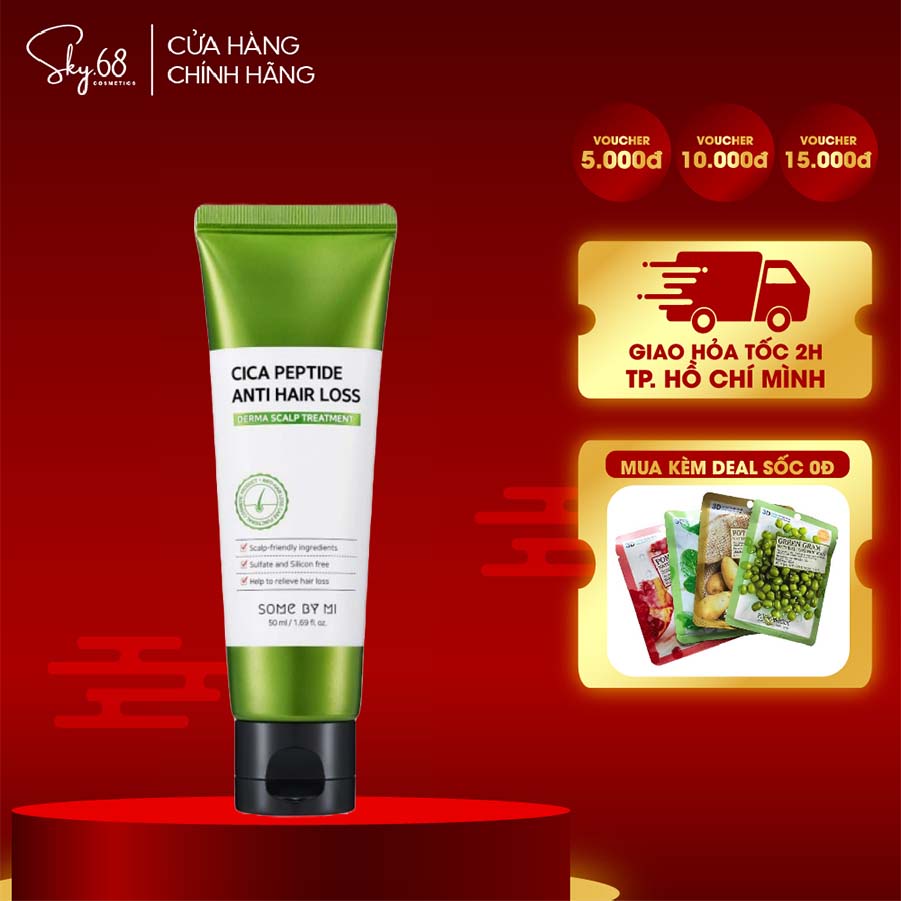 Dầu Xả ngăn ngừa rụng tóc, nuôi dưỡng tóc Some By Mi Cica Peptide Anti-Hair Loss Derma Scalp TREATMENT 50ml