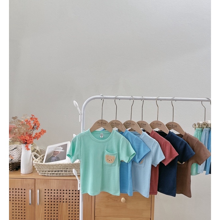 Bộ tăm lạnh thêu gấu cho bé 8-20kg