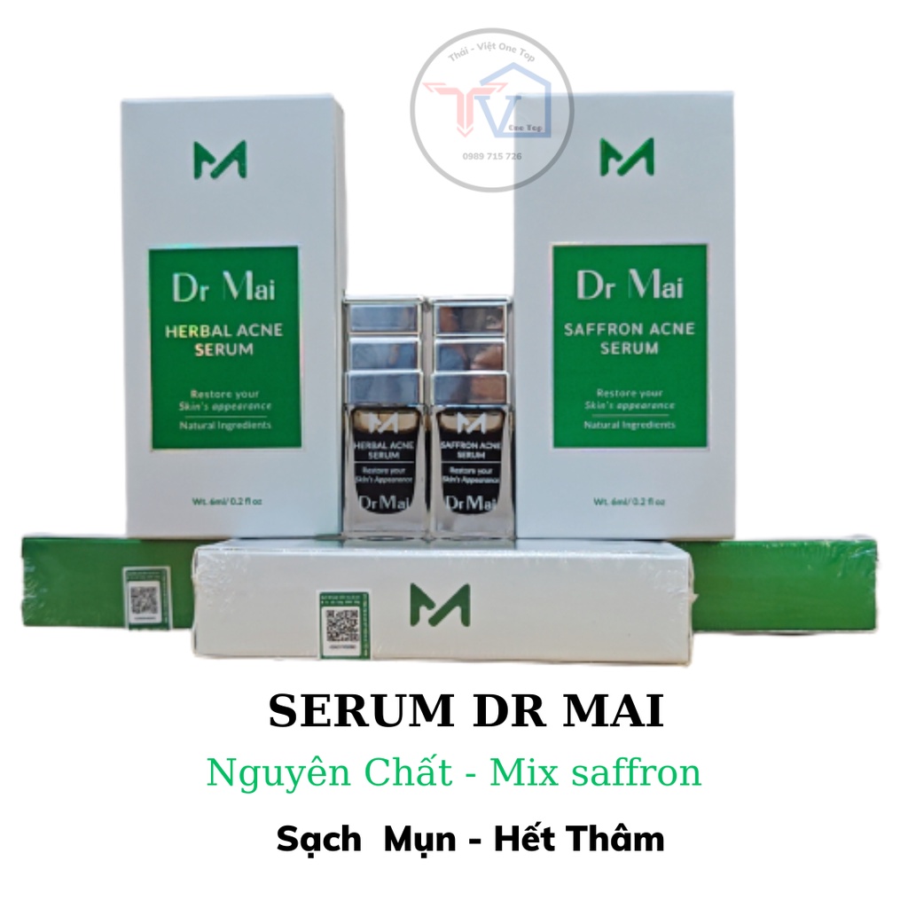 Dr Mai, Serum sạch mụn Dr Mai 6ml, lựa chọn hoàn hảo cho làn da mụn