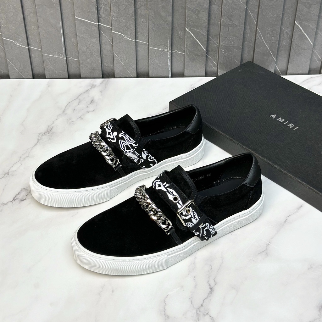 Giày Slipon Nam Arimi Bandana Giày Lười Nam Đep Dây Xích Quảng Châu