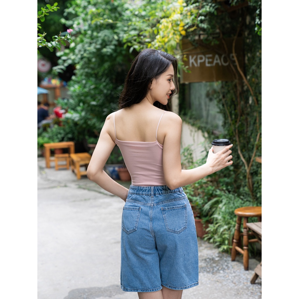 Áo 2 dây nữ Yody chất liệu cotton co giãn mềm mịn BLN5060