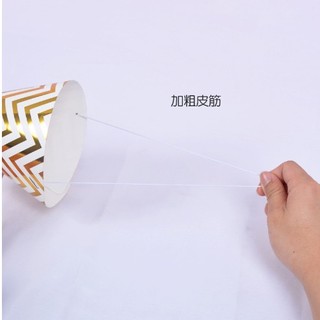 Nón sinh nhật bằng giấy ép kim - Kool Style