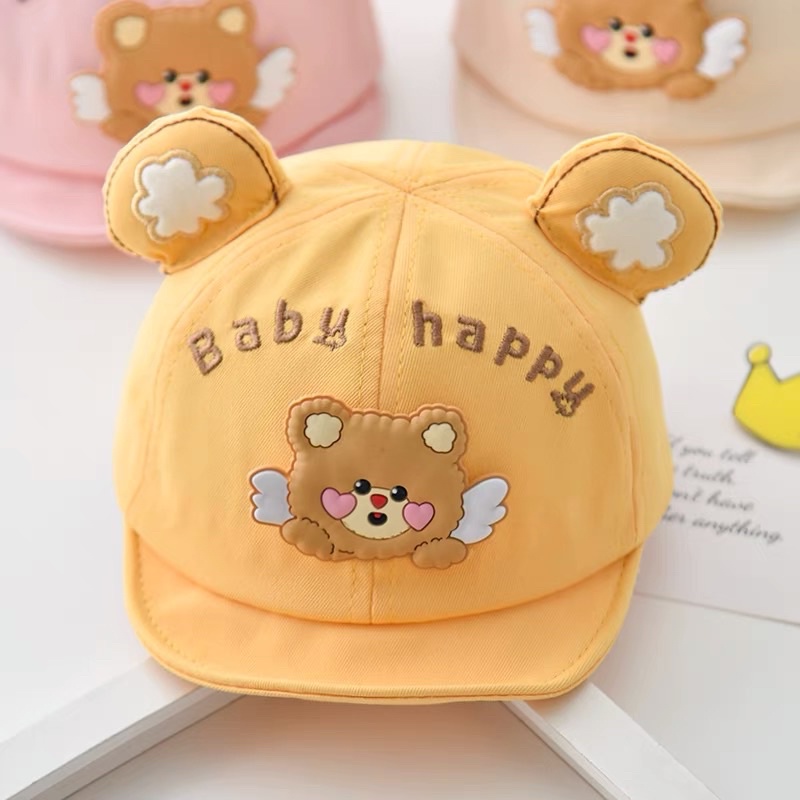 Mũ lưỡi trai cho bé trai bé gái hình dễ thương , phù hợp 4 tháng - 3 tuổi