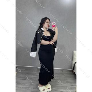 ÁO KHOÁC XỐP VIỀN PHỐI NÚT  [TNT SHOP BIGSIZE 60KG 90KG]
