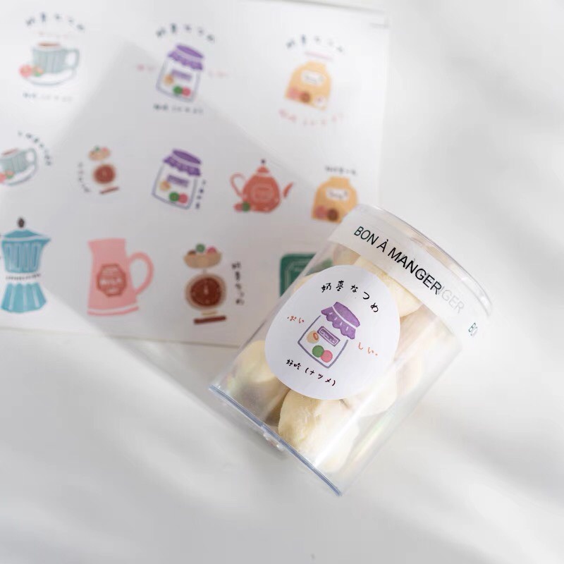 Decal, sticker dễ thương, trang trí hộp bánh, quà tặng - POPPY STORE