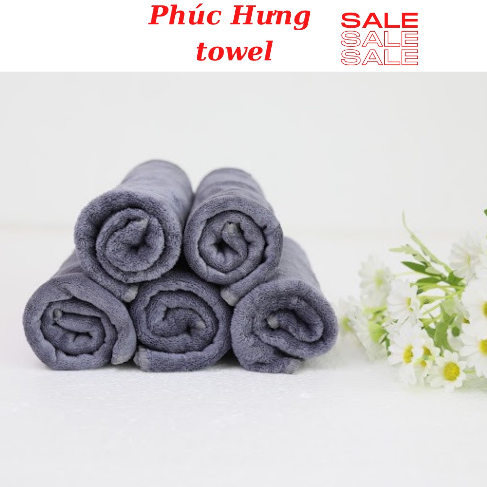 Khăn Gội Salon KT( 35x75 )  Dành Cho Spa, Salon Tóc Siêu Dày Mịn,Thấm Hút Tốt - Chất Microfiber | BigBuy360 - bigbuy360.vn