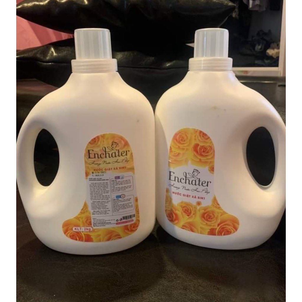 XẢ KHO 1 THÙNG 4 CAN  Nước Giặt Xả Encharter 2L Hương Nước Hoa Siêu Đậm Đặc - Lưu Hương Lâu