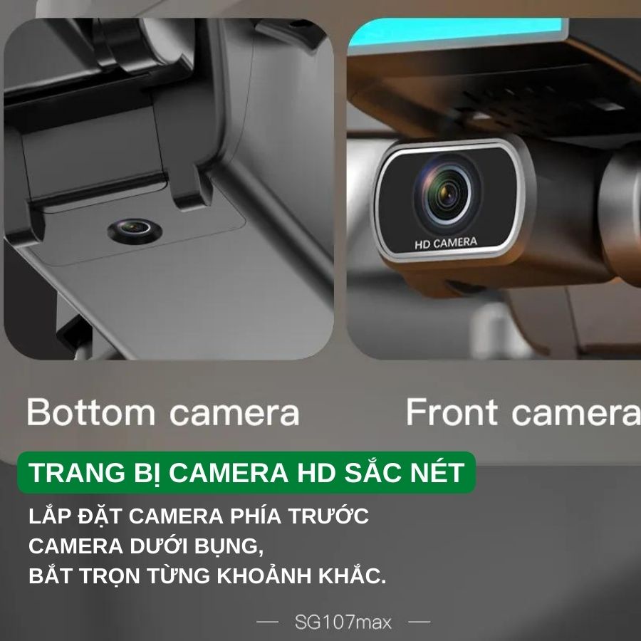 Flycam ZLL SG107 MAX - Thiết bị bay trang bị động cơ không chổi than kết hợp cảm biến tránh vật cản, bay đến 20 phút | BigBuy360 - bigbuy360.vn