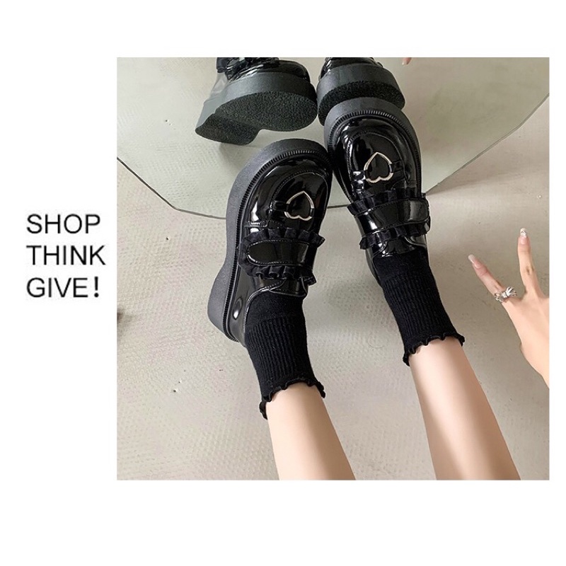 Giày Da nữ Retro Xuân Thu 2023 Mary Jane Nhật Bản ✨✨✨
